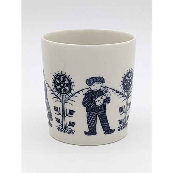 1960's Seltmann Weiden Bavaria Demitasse Dutch Children Figure Tea Set w/ Plate - Picture 2 of 11